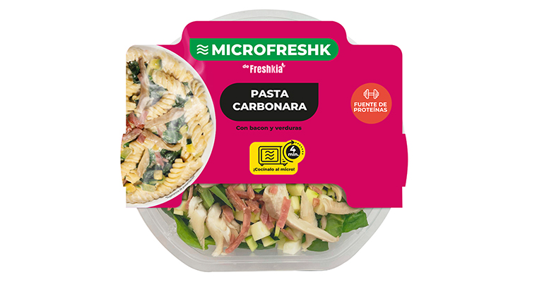 Microfreshk Carbonara de Freshkia, con receta mejorada