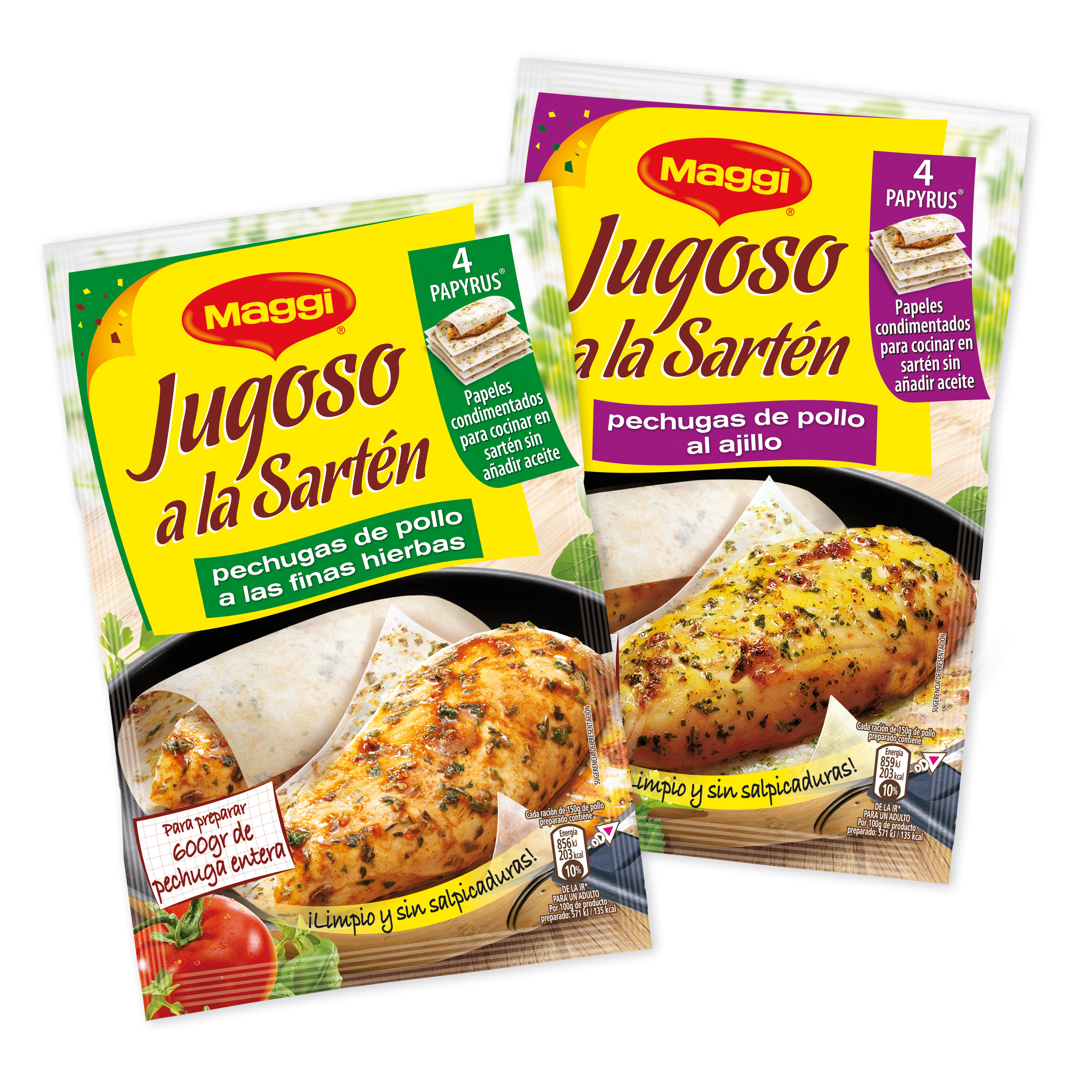 Jugoso a la sartén sin aceite, al ajillo y finas hierbas - Retail Actual