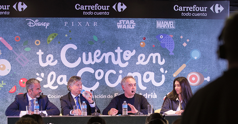 Carrefour promueve con Disney y Ferrán Adriá la alimentación saludable en familia