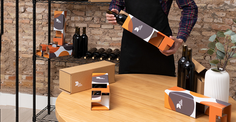 Cajas para transportar y comercializar vino