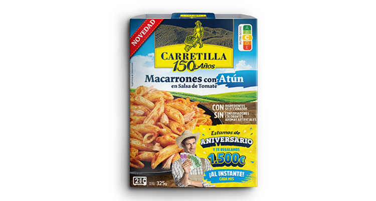 Carretilla macarrones atún