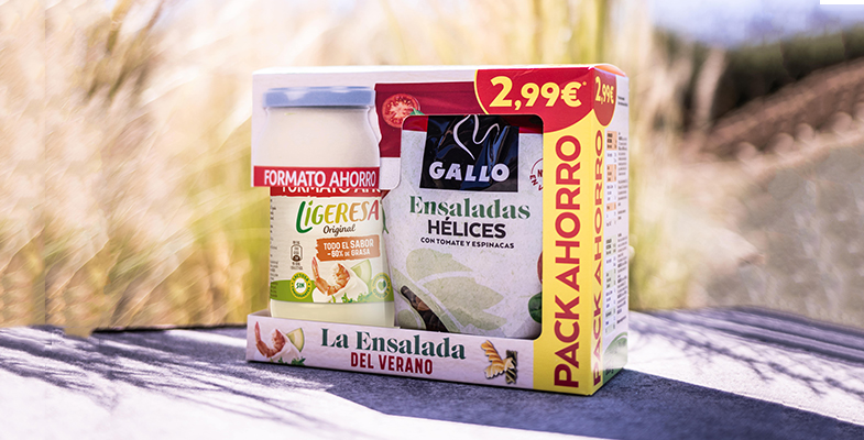 Pack ahorro Gallo y Ligeresa para ensaladas de pasta