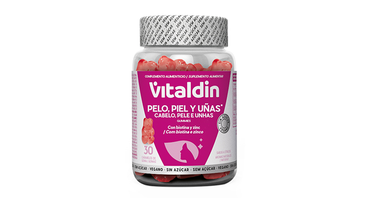 Nuevas gummies Vitaldin con biotina y zinc para cuidar la piel, uñas y cabello