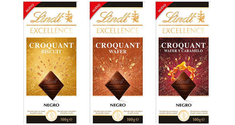 Lindt Excellence Croquant, chocolate negro con texturas crujientes únicas