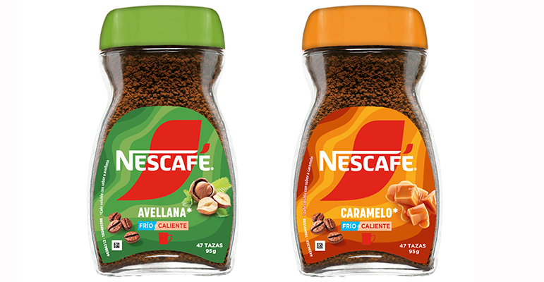 Nescafé sabores avellana y caramelo