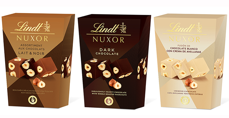 Lindt Nuxor: cremoso chocolate con crujientes avellanas tostadas