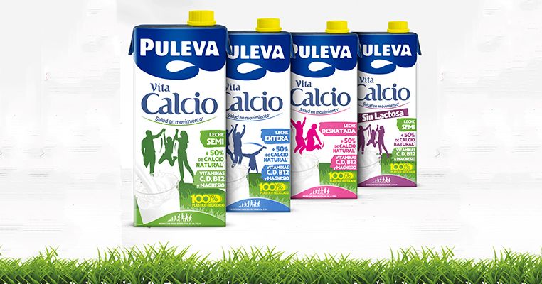 Puleva Vita Calcio: primer Tetra Brik de leche en España con plástico 100% reciclado