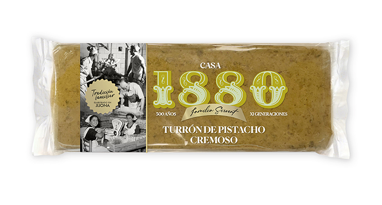 turrón 1880 pistacho cremoso