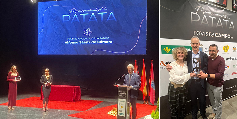 El director de Udapa, Alfonso Sáenz de Cámara, es distinguido con el Premio Nacional de la Patata 